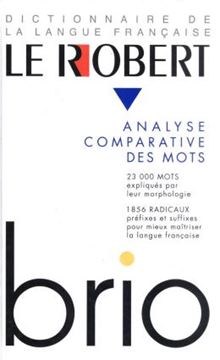 Imagem de LE ROBERT BRIO - ANALYSE COMPARATIVE DES MOTS