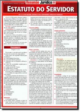 Imagem de RESUMAO - ESTATUTO DO SERVIDOR