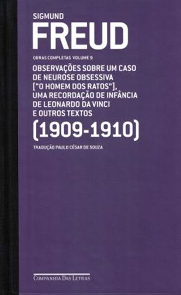 Picture of FREUD (1909-1910) - OBSERVACOES SOBRE UM CASO DE NEUROSE OBSESSIVA ("O HOMEM DOS RATOS"), UMA RECORDACAOO DE INFANCIA DE LEONARDO DA VINCI E OUTROS TEXTOS - VOL. 9