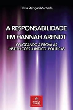 Imagem de RESPONSABILIDADE EM HANNAH ARENDT, A