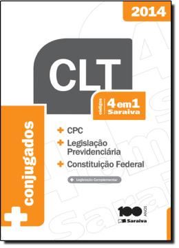 Imagem de CODIGO 4 EM 1 CLT - CPC, LEGISLACAO PREVIDENCIARIA E CONSTITUICAO FEDERAL - 9ª ED