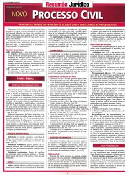 Picture of RESUMAO - NOVO PROCESSO CIVIL