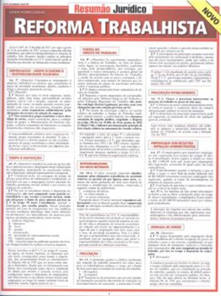 Picture of RESUMAO - REFORMA TRABALHISTA