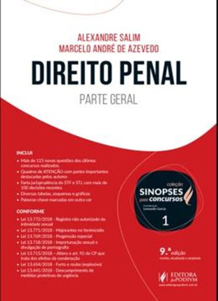 Picture of SINOPSES PARA CONCURSOS - VOL. 1 - DIREITO PENAL - PARTE GERAL - 9ª ED