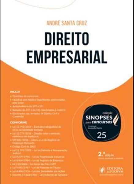 Picture of SINOPSES PARA CONCURSOS - VOL. 25 - DIREITO EMPRESARIAL - 2ª ED