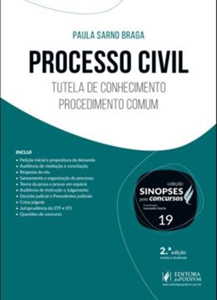 Picture of SINOPSES PARA CONCURSOS - VOL. 19 - PROCESSO CIVIL - TUTELA DO CONHECIMENTO - 2ª ED