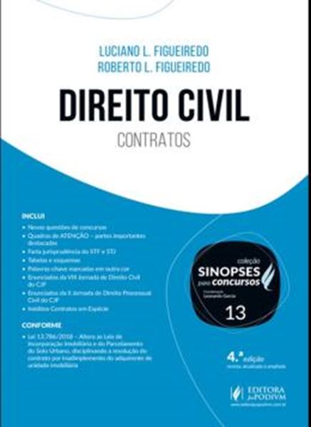 Picture of SINOPSES PARA CONCURSOS - VOL. 13 - DIREITO CIVIL - CONTRATOS - 4ª ED