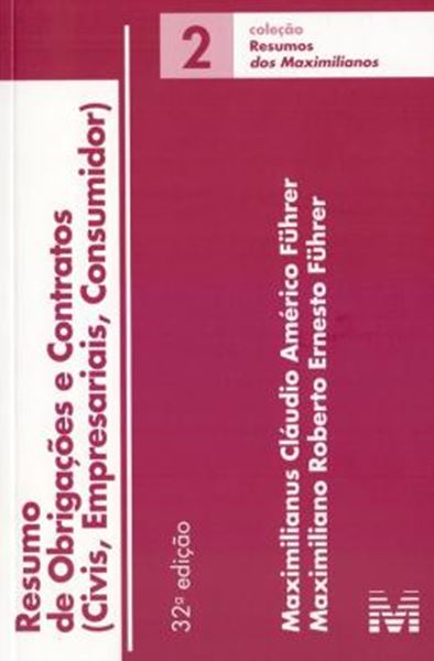 Picture of RESUMO DE OBRIGACOES E CONTRATOS - VOL. 2 - 32ª ED.