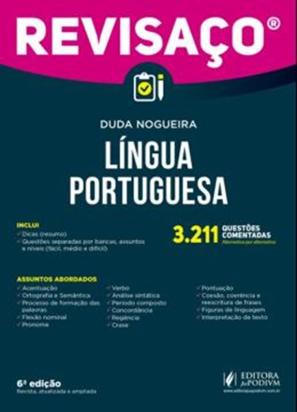 Picture of REVISACO - LINGUA PORTUGUESA - 3.211 QUESTOES COMENTADAS, ALTERNATIVA POR ALTERNATIVA - 6ª ED