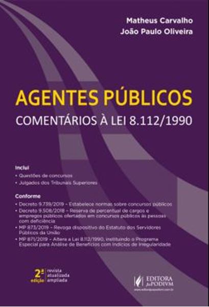 Picture of AGENTES PUBLICOS - COMENTARIOS A LEI 8.112/1990 - 2ª ED