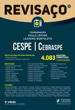 Imagem de CESPE - CEBRASPE - 4.083 QUESTOES COMENTADAS, ALTERNATIVA POR ALTERNATIVA POR AUTORES ESPECIALISTAS - 4ª ED