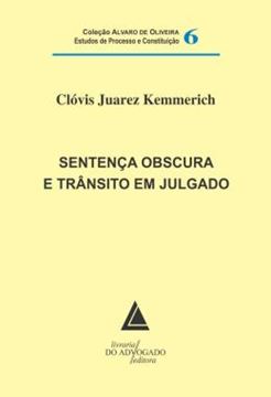Imagem de SENTENCA OBSCURA E TRANSITO EM JULGADO - VOLUME 6