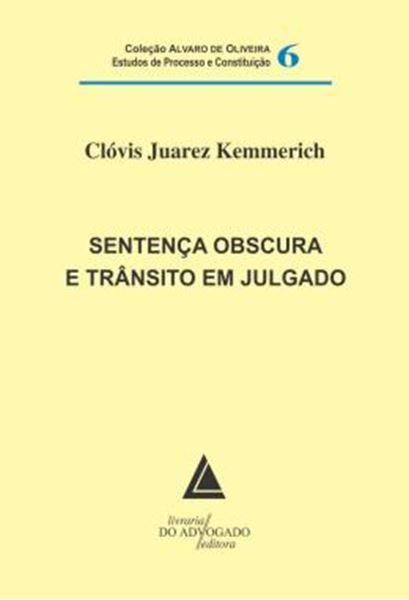 Picture of SENTENCA OBSCURA E TRANSITO EM JULGADO - VOLUME 6