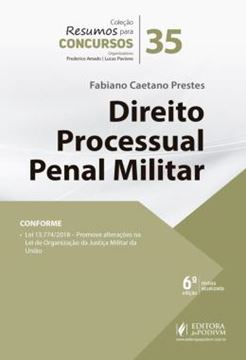 Imagem de RESUMOS PARA CONCURSOS 35 - DIREITO PROCESSUAL PENAL MILITAR - 6ª ED.