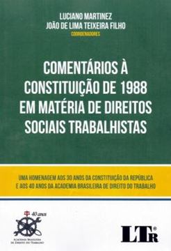 Imagem de COMENTARIOS A CONSTITUICAO DE  1988 EM MATERIA DE DIREITOS SOCIAS TRABALHISTAS