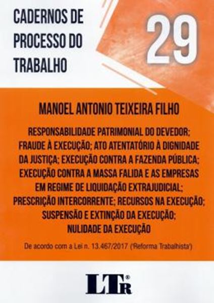 Picture of CADERNOS DE PROCESSO DO TRABALHO Nº 29