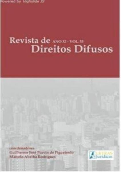 Picture of REVISTA DE DIREITOS DIFUSOS - ANO XI - VOLUME 53