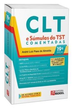 Imagem de CLT E SUMULAS DO TST COMENTADAS - VOLUME  - 