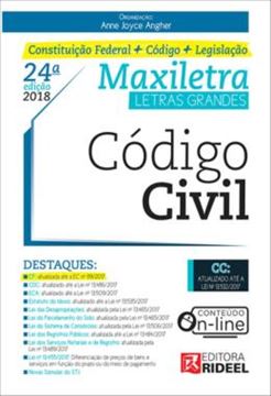 Imagem de CODIGO CIVIL - MAXILETRA - CONSTITUICAO FEDERAL + CODIGO + LEGISLACAO - VOLUME  - 