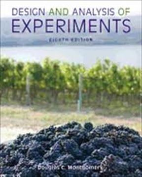 Imagem de DESIGN AND ANALYSIS OF EXPERIMENTS - 8TH EDITION