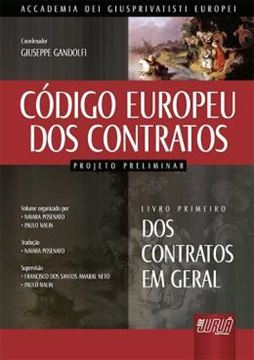 Imagem de CODIGO EUROPEU DOS CONTRATOS - PROJETO PRELIMINAR