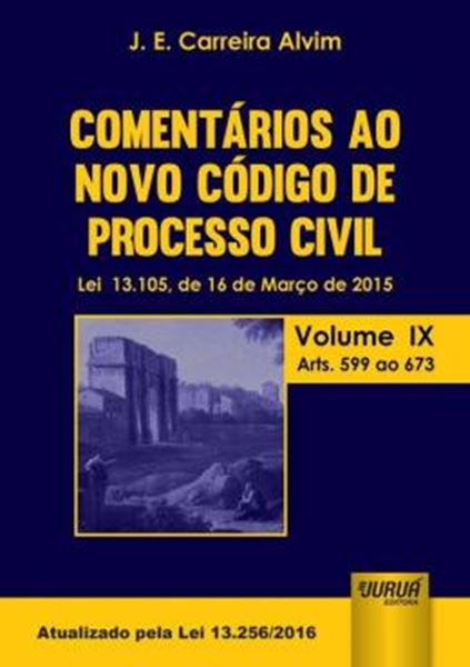 Picture of COMENTARIOS AO NOVO CODIGO DE PROCESSO CIVIL - LEI 13.105, DE 16 DE MARCO DE 2015