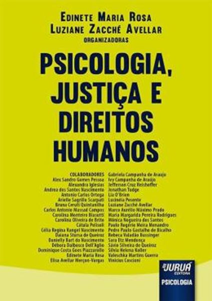 Picture of PSICOLOGIA, JUSTICA E DIREITOS HUMANOS
