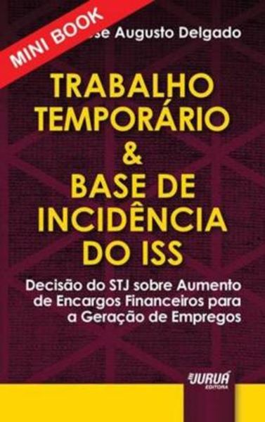 Picture of TRABALHO TEMPORARIO & BASE DE INCIDENCIA DO ISS - MINIBOOK