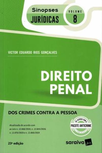 Picture of SINOPSES JURIDICAS 8 - DIREITO PENAL - DOS CRIMES CONTRA A PESSOA - 23ª ED