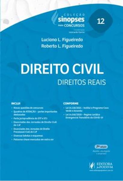 Picture of SINOPSES PARA CONCURSOS - DIREITO CIVIL - DIREITOS REAIS - VOLUME 12