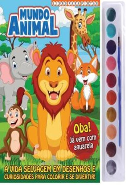 Picture of MUNDO ANIMAL - LIVRO PARA PINTAR COM AQUARELA