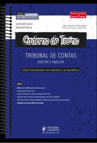 Picture of CADERNO DE TREINO - TRIBUNAL DE CONTAS - AUDITOR E ANALISTA - EDITAL SISTEMATIZADO COM QUESTOES E JURISPRUDENCIA