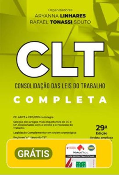 Picture of CLT - CONSOLIDACAO DAS LEIS DO TRABALHO COMPLETA - 29ª ED