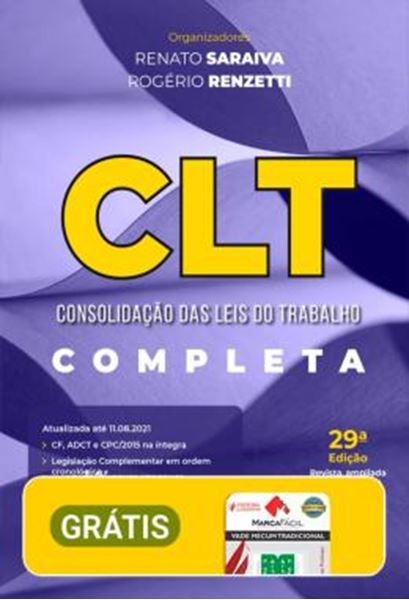 Picture of CLT - CONSOLIDACAO DAS LEIS DO TRABALHO COMPLETO - 29ª ED