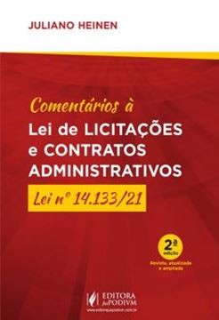 Imagem de COMENTARIOS A LEI DE LICITACOES E CONTRATOS ADMINISTRATIVOS - 2ª ED