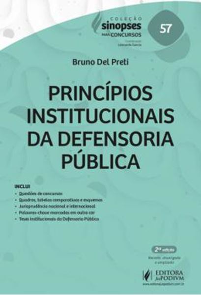 Picture of SINOPSES PARA CONCURSOS - PRINCIPIOS INSTITUCIONAIS DA DEFENSORIA PUBLICA