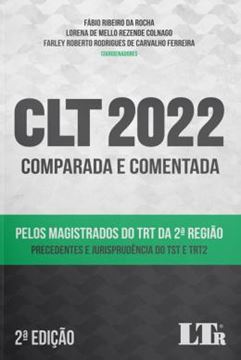 Imagem de CLT 2022 - COMPARADA E COMENTADA PELOS MAGISTRADOS DO TRT DA 2ª REGIAO - 2ª ED