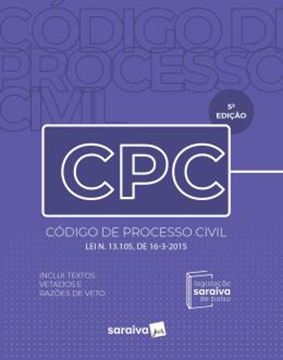 Imagem de CODIGO DE PROCESSO CIVIL MINI - LEGISLAÇÃO SARAIVA DE BOLSO - 5ª EDICAO 2023