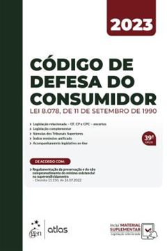 Imagem de CODIGO DE DEFESA DO CONSUMIDOR - 39ª ED.