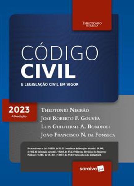 Picture of CODIGO CIVIL E LEGISLACAO CIVIL EM VIGOR - 41ª ED - 2023