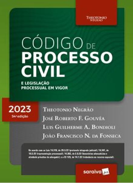 Picture of CODIGO DE PROCESSO CIVIL E LEGISLACAO PROCESSUAL EM VIGOR - 54ª ED