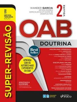 Imagem de SUPER REVISAO OAB - DOUTRINA COMPLETA - 13ª ED - 2023 - VOL 2