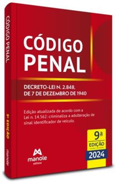 Picture of CODIGO PENAL - DECRETO-LEI N. 2.848, DE 7 DE DEZEMBRO DE 1940 - 9ª ED