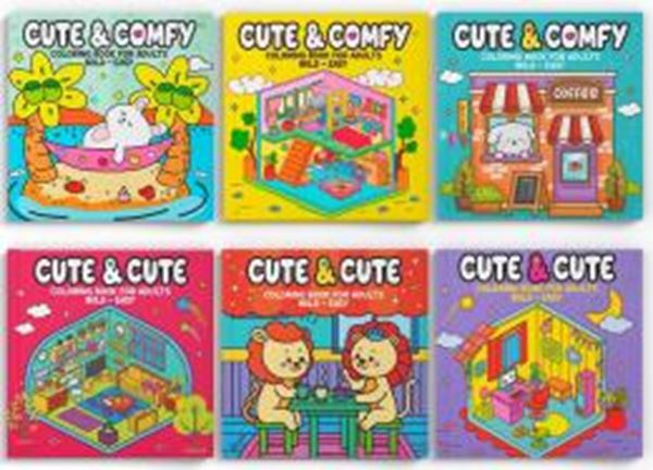 Picture of COLECAO COLORING BOOK FOR ADULTS 01 - KIT COM 6 LIVROS DE COLORIR