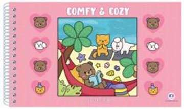 Imagem de COMFY & COZY BOOKS - PINK - LIVRO DE COLORIR (CAPA DURA)