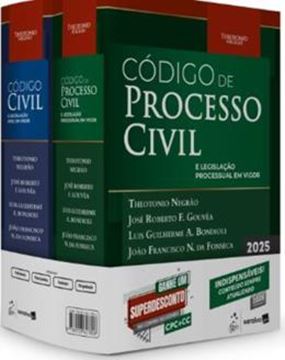 Imagem de COMBO CODIGO CIVIL E PROCESSO CIVIL - LEGISLACAO PROCESSUAL EM VIGOR - 17ª ED