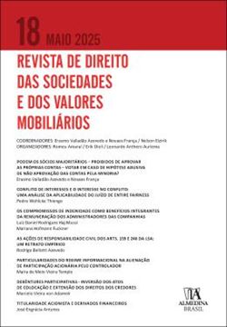 Imagem de REVISTA DE DIREITO DAS SOCIEDADES E DOS VALORES MOBILIARIOS - VOL. 18
