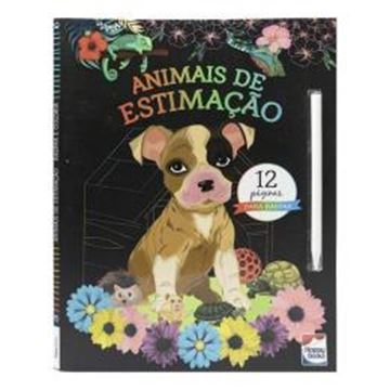 Imagem de COLECAO RASPAR E COLORIR - ANIMAIS DE ESTIMACAO - 12 PAGINAS PARA RASPAR