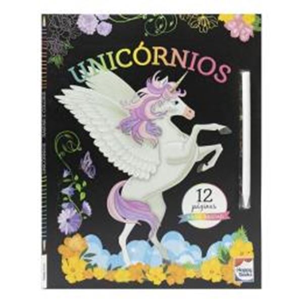 Picture of COLECAO RASPAR E COLORIR - UNICORNIOS - 12 PAGINAS PARA RASPAR