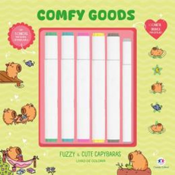 Picture of FUZZY AND CUTE CAPYBARAS - LIVRO DE COLORIR COM MARCADORES